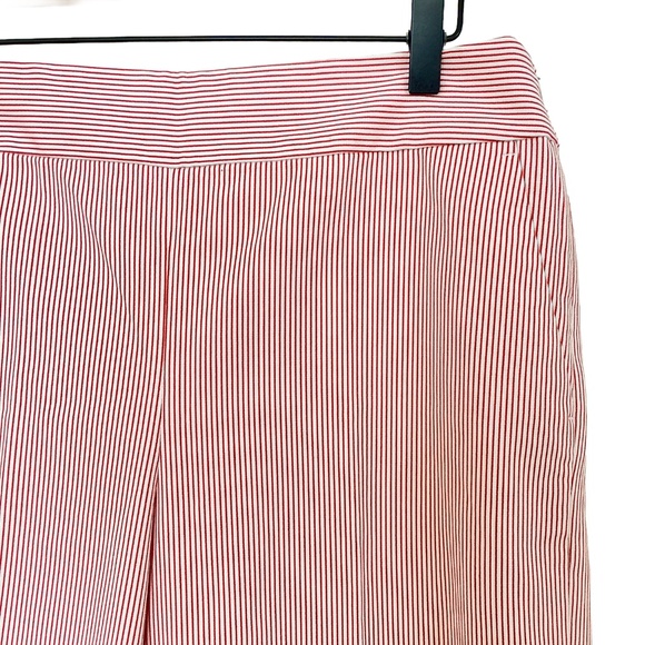LOFT Wide Leg Crop Pant Pinstripe Side Zipper - Picture 6 of 16